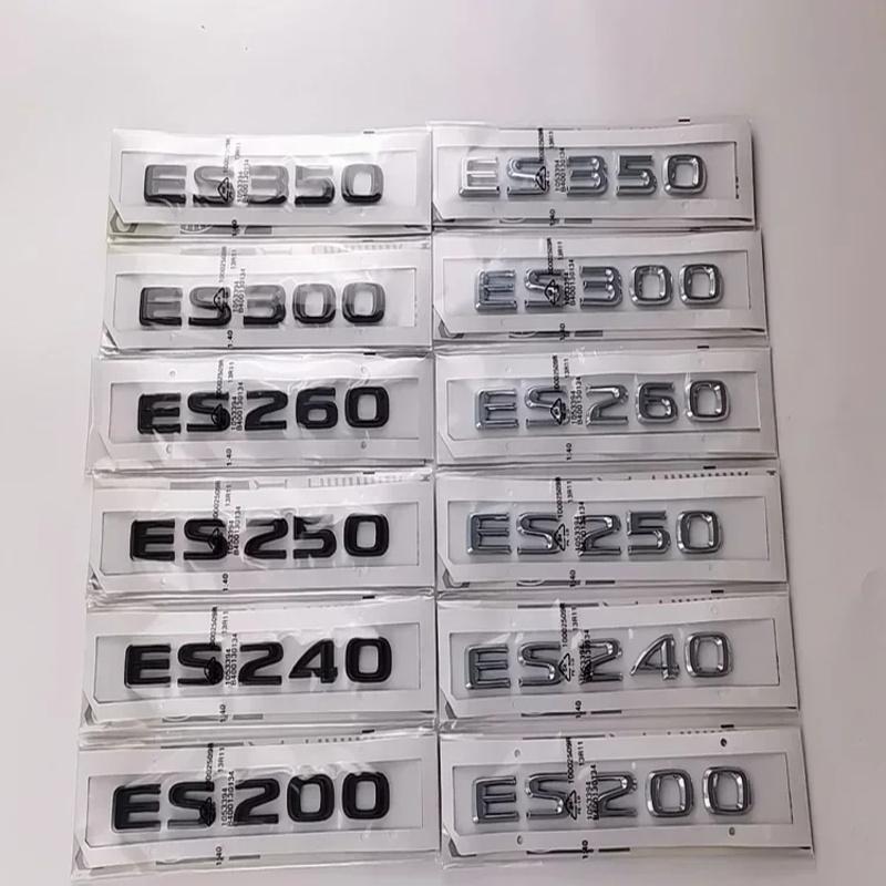 ABS Car Body Trunk Emblem Sticker Rear Badge Letter Decal Accessories for v222 ES200 ES240 ES250 ES260 ES300 ES350 222v