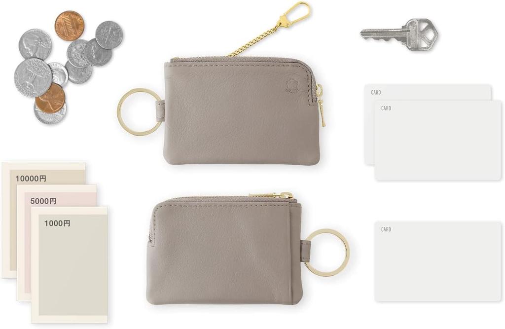 Key Pouch Mini Camel Genuine Leather Key Case Small Item Pouch SLIP-ON OSL-2002-CML