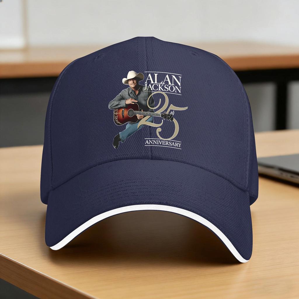 Alan Jackson Album Musica Tour Cappellino da Baseball Design Stampa Cappellino Trucker Primavera Unisex Adolescenti Outdoor Palestra Cappellini da Baseball