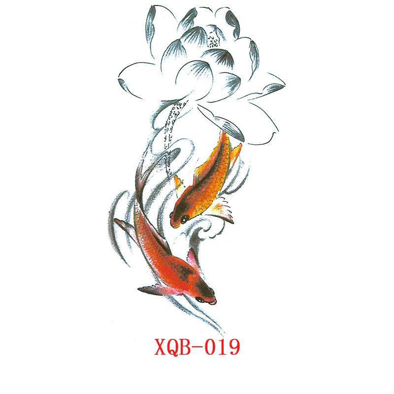 Kleine Ganzarm-Tattoo-Aufkleber, Blumenbuchstaben, Tier-Tattoo-Aufkleber, Schwarze Aufkleber Tattoo