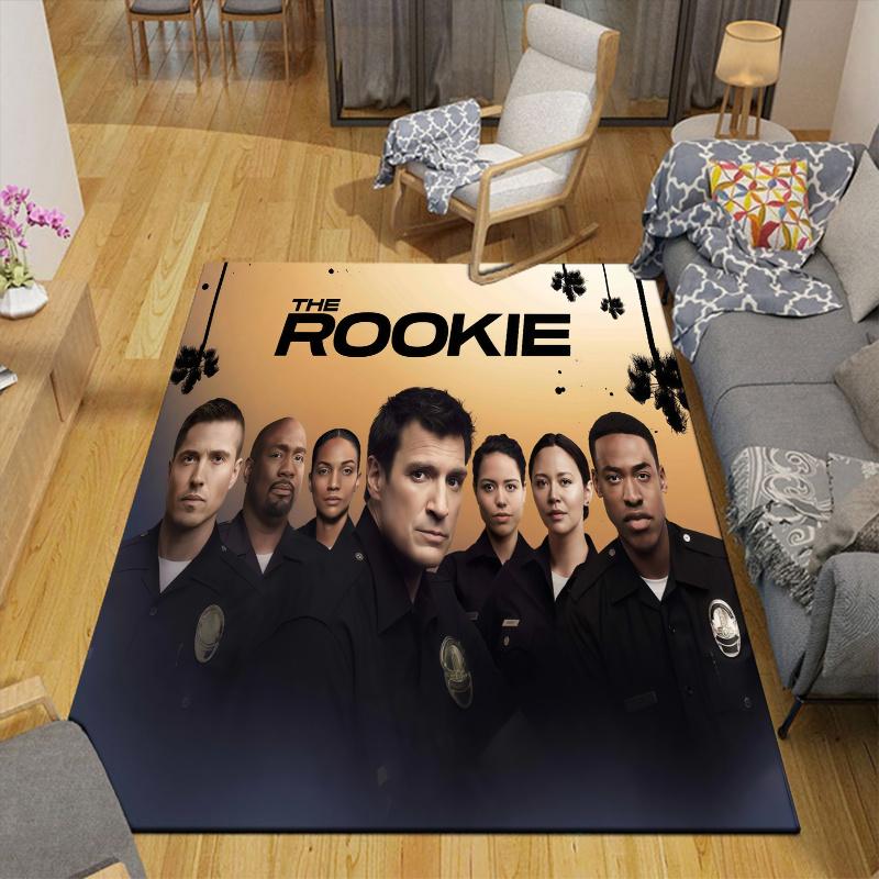 The Rookie Home Sofa Decoration for Living Room & Bedroom, Non‑Slip Play Flannel Floor Mat for Game Room