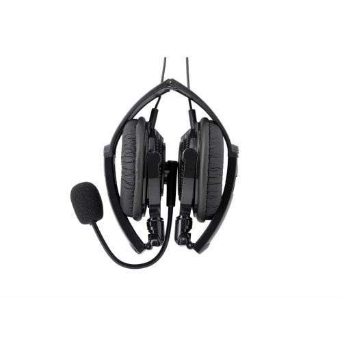 Buffalo BUFFALO Binaural Headband Headset USB Connection/Folding Type Black BSHSUH13BK