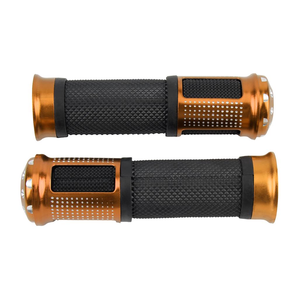 Universal Motorcycle 23mm 25mm Throttle Grip Aluminum Alloy Rubber Handle Grips Non-slip Handle Electric Scooters Moped Tuning