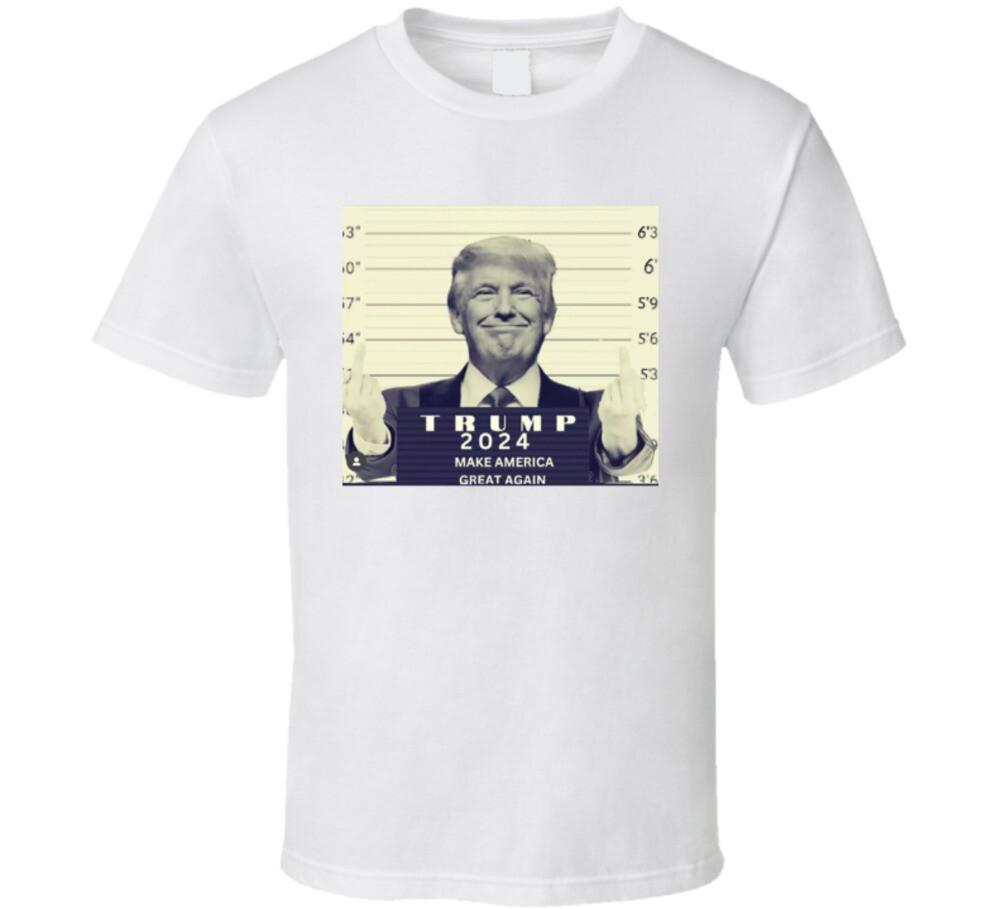 President Trump T-Shirt Mug Shot Tee 2024 Maga Political New Unisex T Shirt L