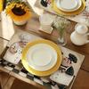 Set di 4 tovagliette divertenti a cartoni animati da chef, set da 4 tovagliette in lino per tavolo da cucina, decorazione per sala da pranzo