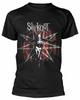 Official Slipknot T Shirt Gray Chapter Star Logo Unisexs Black Classic Rock Metal