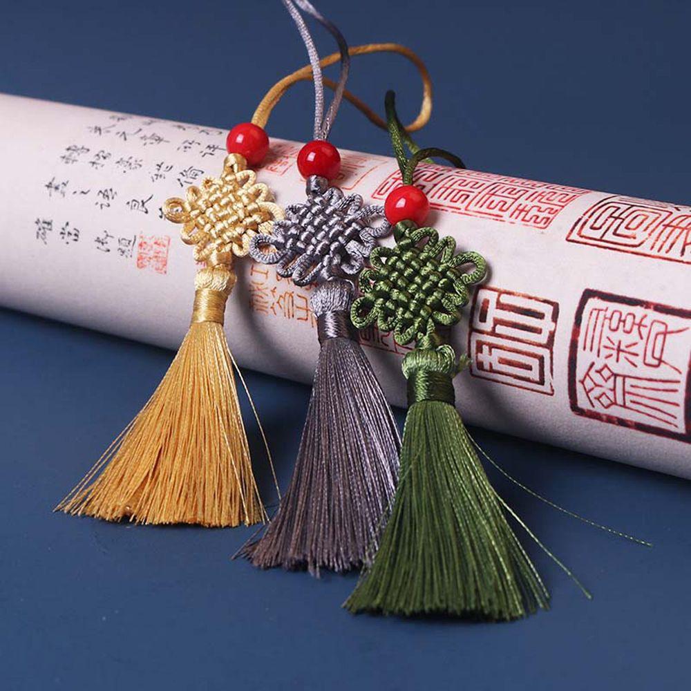 Ornaments DIY Craft Chinese Knot Pendant Curtain Charms Tassel Chinese Knot Silk Tassel Pendant