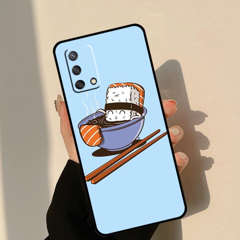 Japanische Sushi Essenshülle Für Oppo A80 A60 A40 A15 A16 A17 A57 A94 A74 A54 A76 A96 A18 A38 A58 A78 A98 A6 A5 Pro