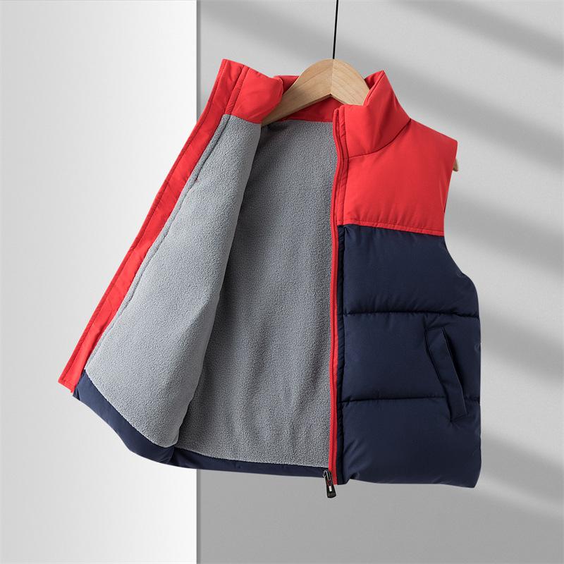 Mädchen Jungen Daunenwesten aus Baumwolle für Kinder Warme ärmellose Jacke Kinderweste Oberbekleidung Herbst Winter Jungenmantel