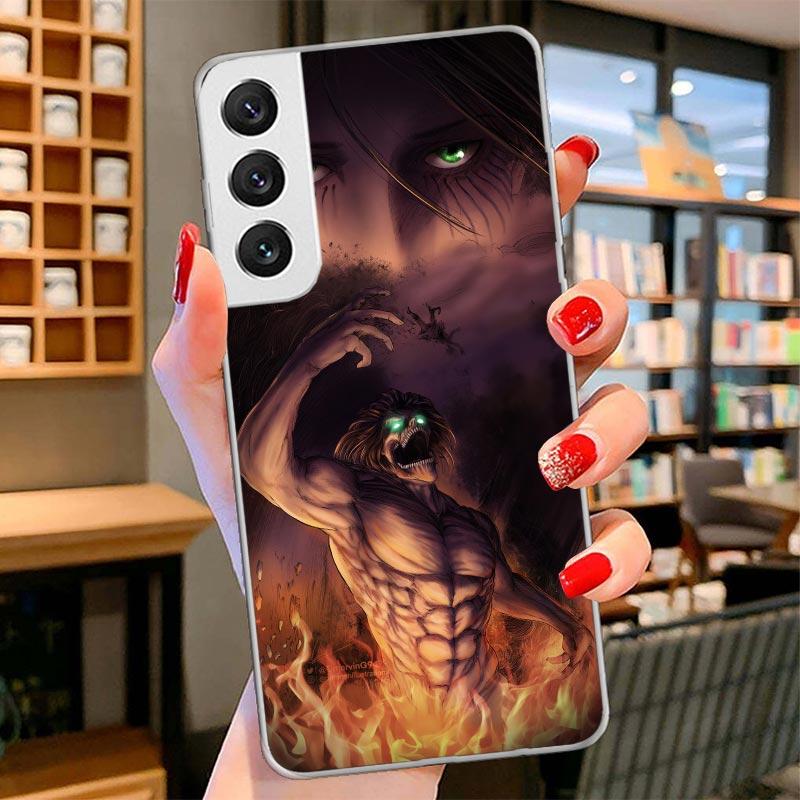 Attack Eren Cover Phone Case For Samsung Galaxy S26 S25 Edge S24 Ultra S23 S22 Plus S21 S20 FE Soft Fundas Shell Galaxy S25 S24