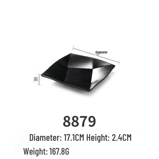 Melamine Plate: Imitation Porcelain Dinner & Snack Plate for Restaurants & Bars