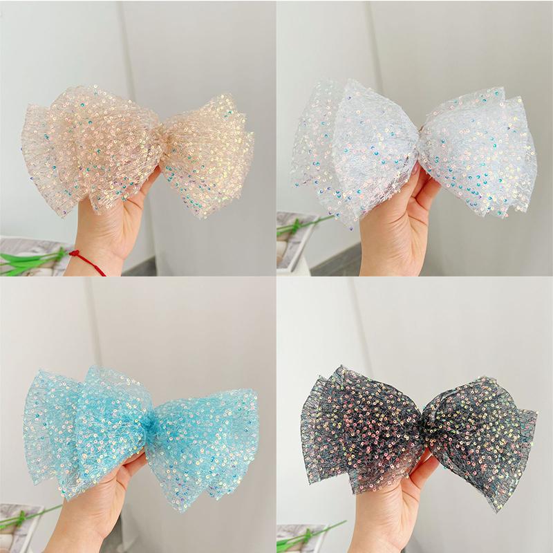 

Головной убор, бант, заколки, летняя сетка, аксессуар для волос, заколка с цветком и блестками, заколка для волос