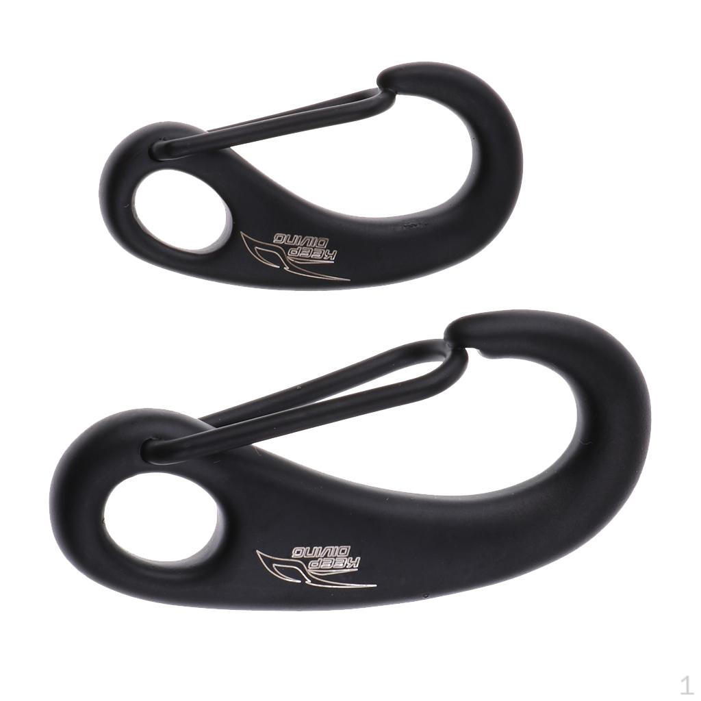 

2 Pack Scuba Diving Egg Shaped Carabiner Snap Hook Clip