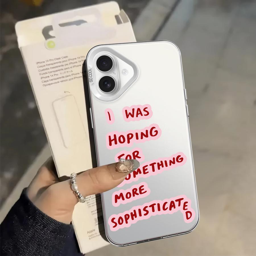 Back Phone Cover Case for iPhone 17 Pro Max 14 Air XR 11 12 15 Plus 16 XS 13 Pro Letter