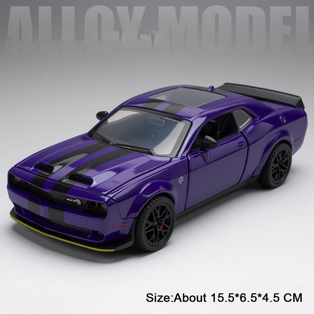 1:32 Hellcat Lambor Revuelto Car Model Alloy Diecast Toy Doors Opened Sound Light Pull Back Miniature Vehice Friend Fashion Gift