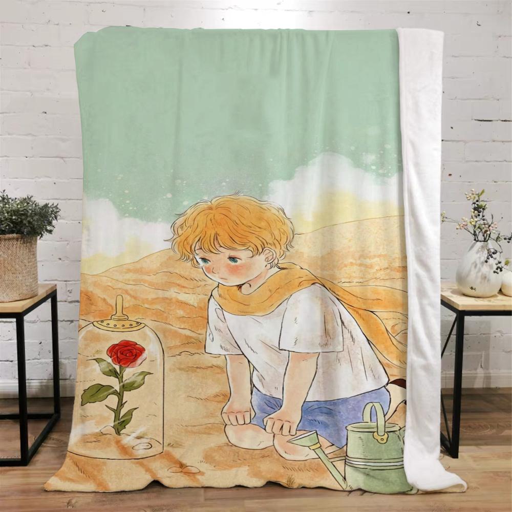 Le Petit Prince Fluffy Soft Blankets & Throws Knee Blanket King Size Luxury Bedding Bed Throw Home and Decoration Knitted Plaid