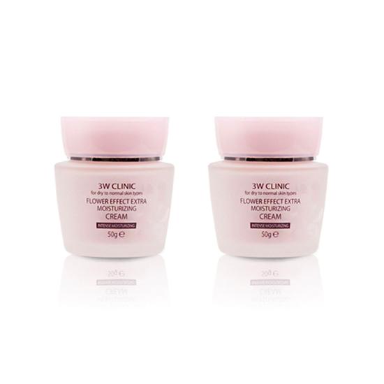 3w Clinic Extra feuchtigkeitsspendende Creme mit Blumeneffekt, 50 g (3 Optionen)