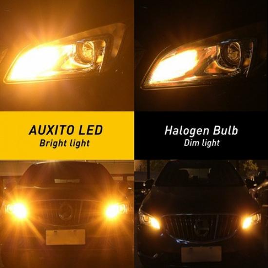 BAU15S PY21W 7507 LED Turn Signal Light Bulb Anti Hyper Flash Amber Yellow 2200K