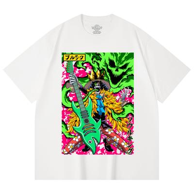 230 Gsm 100% Cotton One Piece V69 Brook Print Unisex Heavy Cotton T Shirt