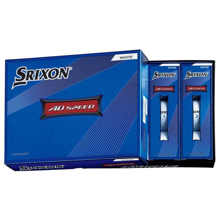 Dunlop Golf Ball SRIXON AD SPEED 1 Dozen (12 count) White