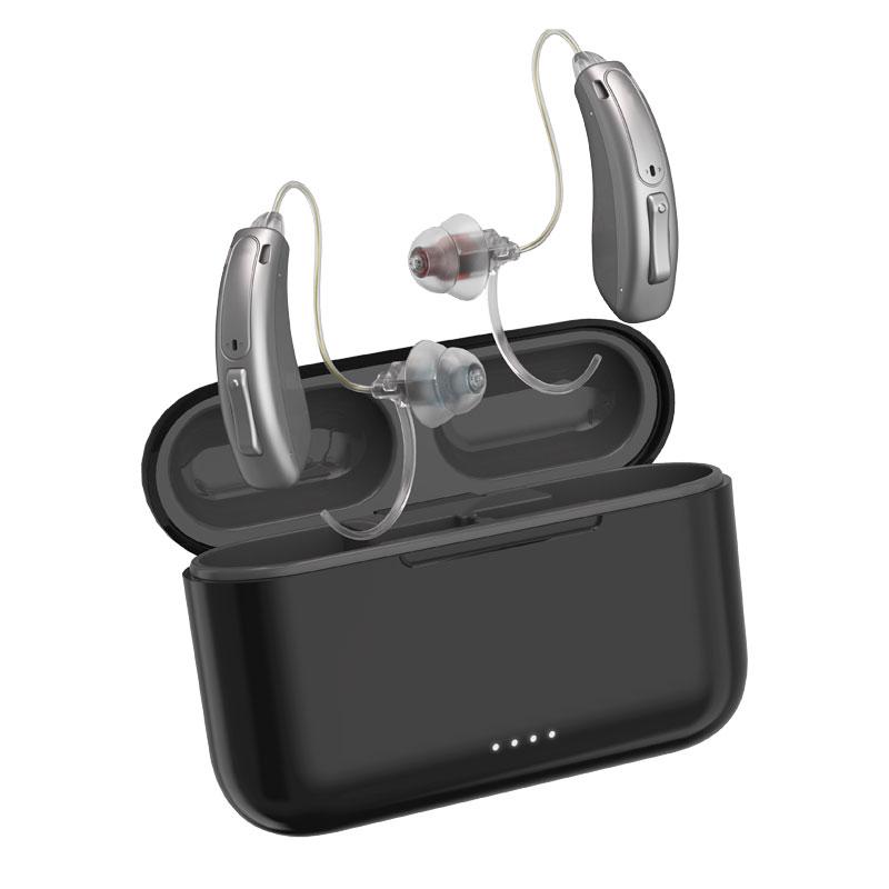 Слуховой аппарат с Bluetooth 16-канальные слуховые аппараты перезаряжаемые для глухоты Высокое качество с шумоподавлением audifonos