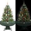Snowy Christmas Tree with Umbrella Base 140 Cm
