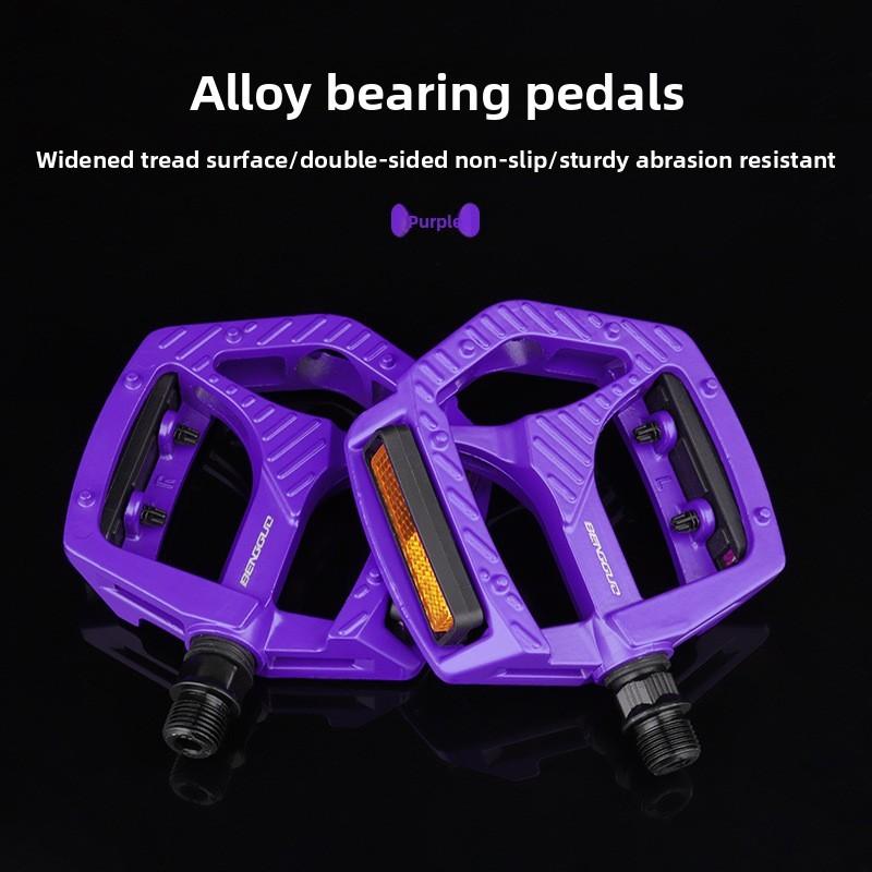 

Bicycle Pedals Aluminum Alloy Cycling Foot Pegs For Mountain And Road Bikes фіолетовий