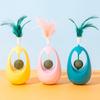 Cat Toys with Natural Catnip Plastic Interactive Cat Toy Teeth-Cleaning and Dental Care Wobble Toy for Indoor Cats, Self-Play
