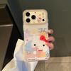 Ins Fine Hole Imd Holding Bear Kt Cat Suitable for Iphone17promax/15pro Mobile Phone Case Cute 14