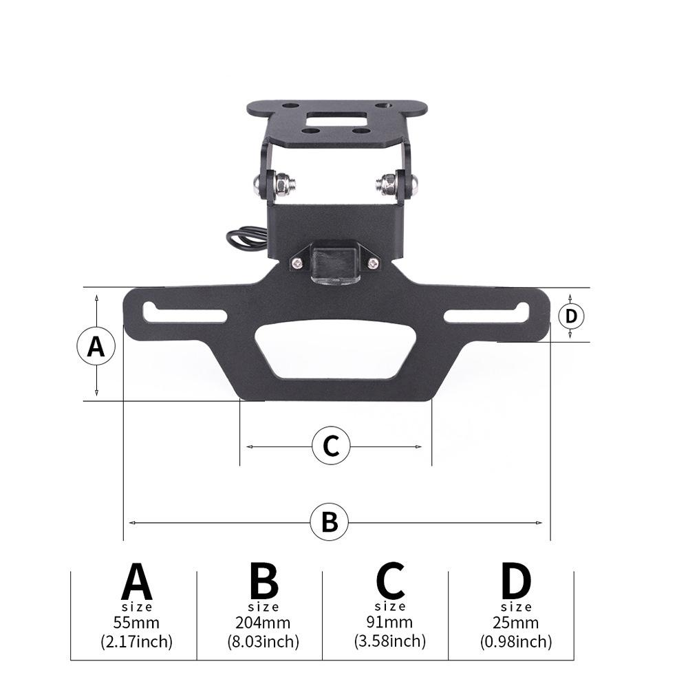 License Plate Holder For KAWASAKI NINJA ZX4R ZX4RR ZX25R
