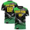 Customized Team Name Number Name Football T-shirts Custom DIY Skull Graphic Sports T Shirt Loose  Team Uniforms Tops