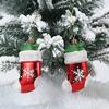 2/4pcs Plastic Christmas Ornaments Small Cartoon Red Pendants For Tree Decor Xmas Hanging Decoration Party Wedding Home Bar Shop