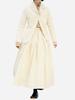 Lullakulla Bon Tuck Long Pleated Volume Skirt Pleated Skirt_Ivory