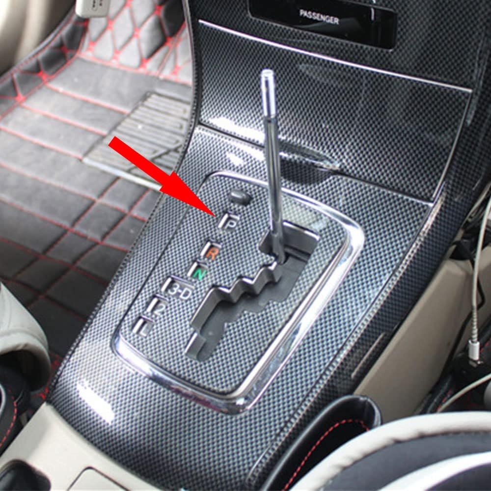 for 2007 2008 2009 2010 2011 2012 2013 Toyota Corolla AT model Carbon Fiber ABS Gear Shift Lever Frame Trim (7 holes AT model)