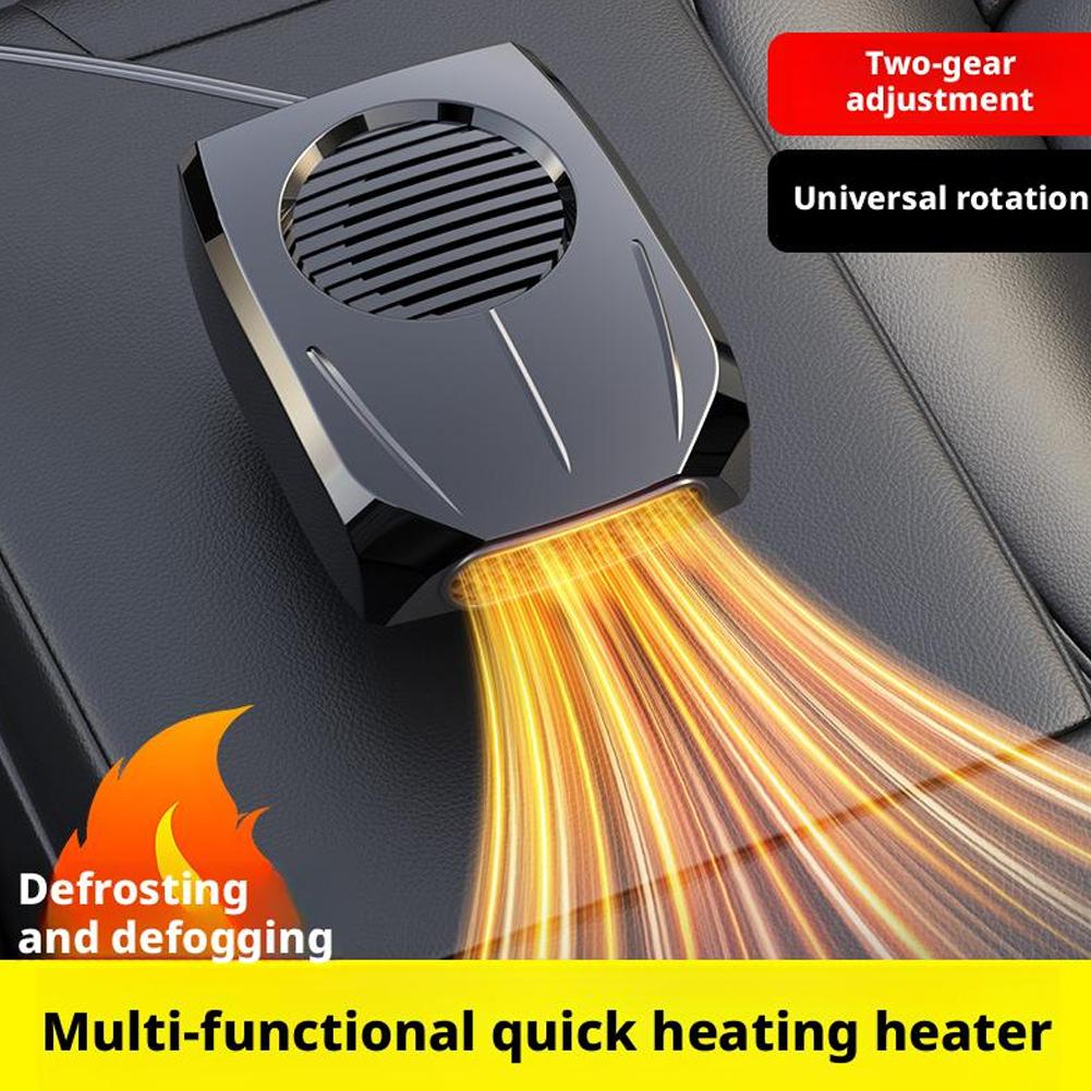 12V Powerful Car Windshield Defroster 2 In1 Heater And Fan For Fast Defrosting Defogging 2 Settings Winter Car Heater