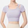 OEING Women's Yoga Short Sleeve T-Shirt