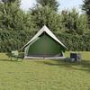 Family Tent with Roof Green and White 220 x 220 x 184 cm