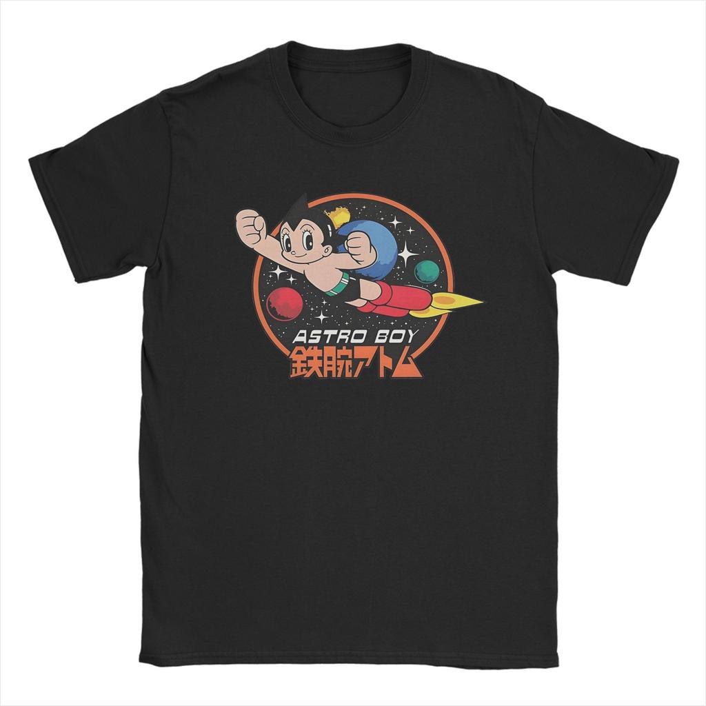 Astro Boy T-Shirts Men Vintage Cotton Tee Shirt Crew Neck Short Sleeve T Shirt Gift Idea Clothes