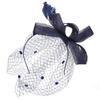 Wedding Women Net Mesh Bridal Face Veil Hats Brides Fascinator Headwear Hair Accessory(Black)