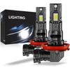 Aunvista 600% High Brightness LED Headlight Bulb, Compatible with H8, H9, H11, H15, ,