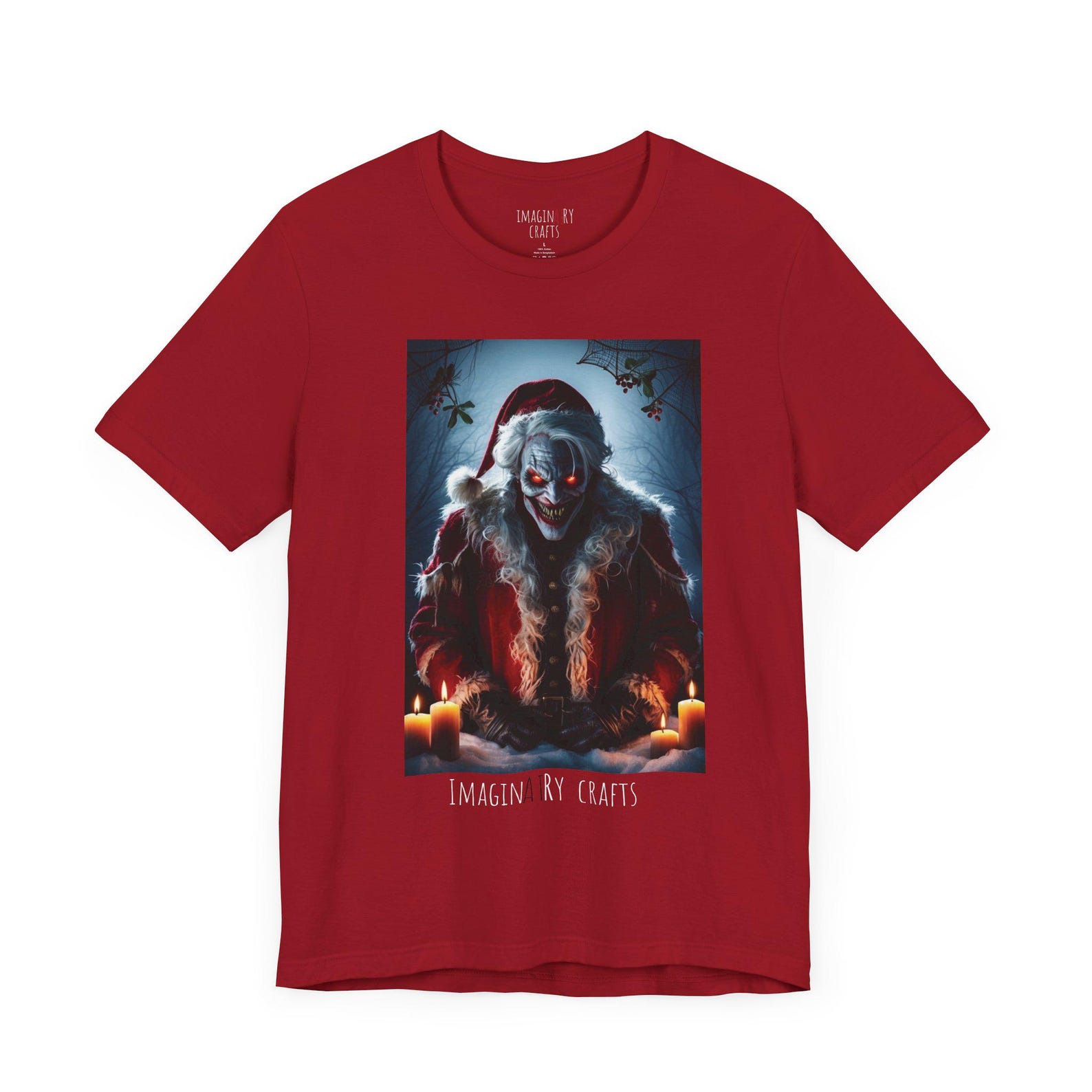 AI Horror Christmas Character Unisex T-Shirt 2XL