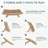 Cat Scratcher Cardboard With Solid Wooden Frame Kitten Scrapers Scratching Bed Reversible Pet Furniture For Cats 5 in 1 Toys