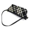 Great BURBERRY Shoulder Bag Check Pattern Leather Canvas Mini Bag black 8095295 Used