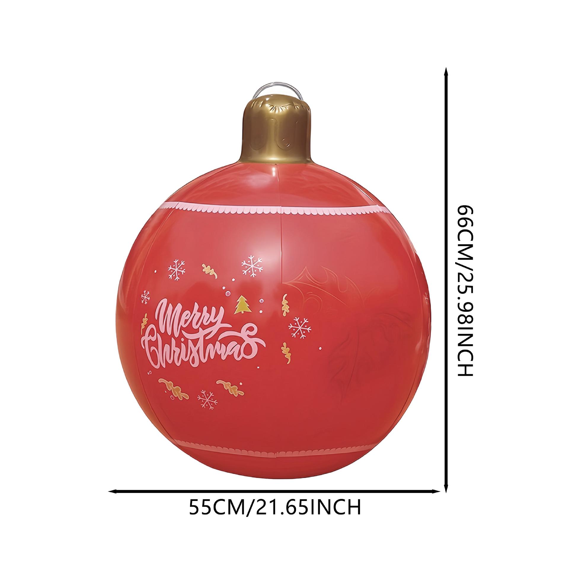 

Новый пластиковый надувной рождественский шар - Праздничный декоративный шар из утолщенного экологически чистого ПВХ Snowflake - Red