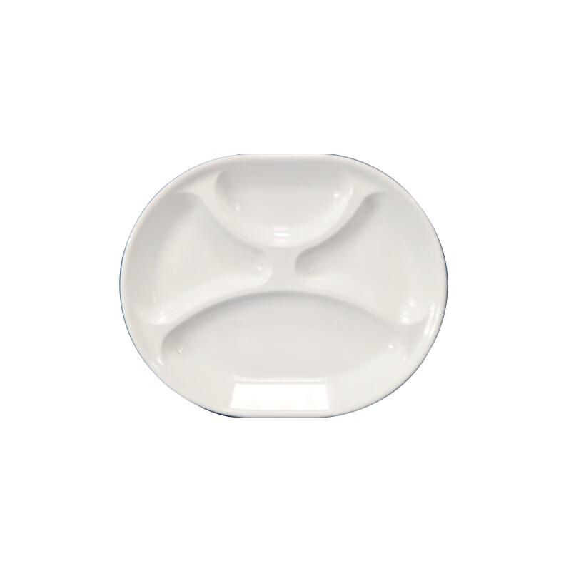 Huimel 12-inch 4-Compartment Melamine Fast Food Tray