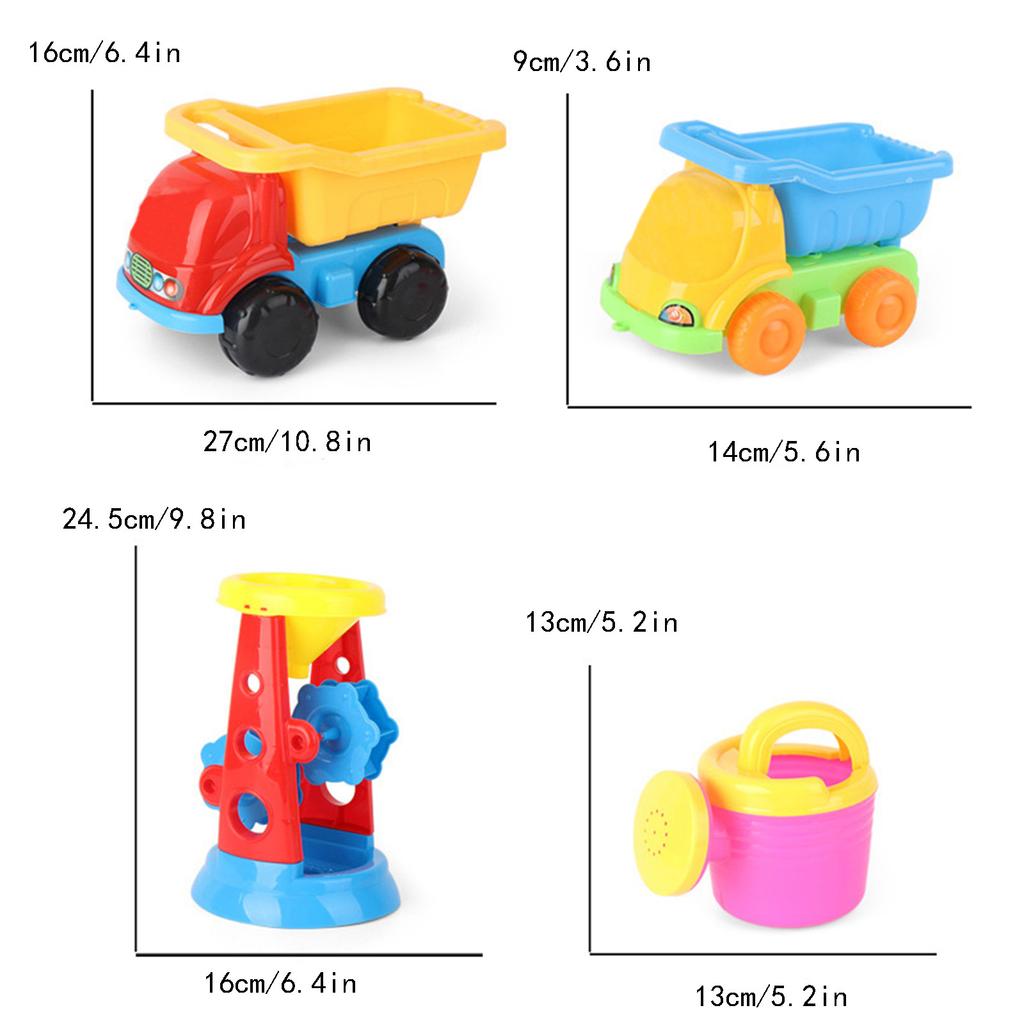 17pcs Children Beach Toys Sand Play Kit Baby Summer Digging Tool with Shovel Outdoor Toy Set Box for Kid Creative Birthday Gift