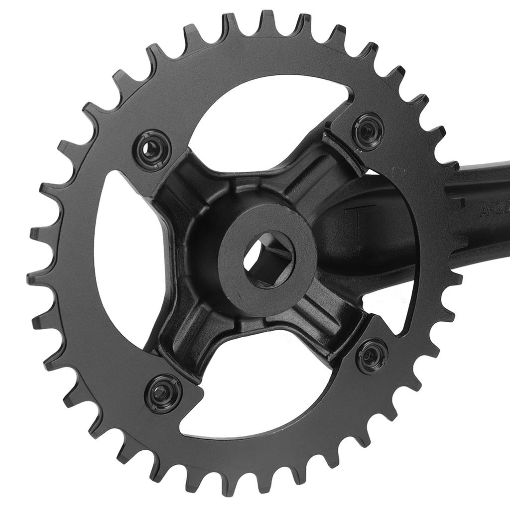 Bicycle Crankset Aluminium Alloy 36T Chain Wheel 104BCD Squared Hole Crank for 7?12S Mountain Cycling