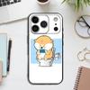 Funny Dog Corgi Black Phone Case For IPhone 17 16 15 14 13 12 13 12 11 Pro Max Plus XS XR Silicone Soft Back Cover