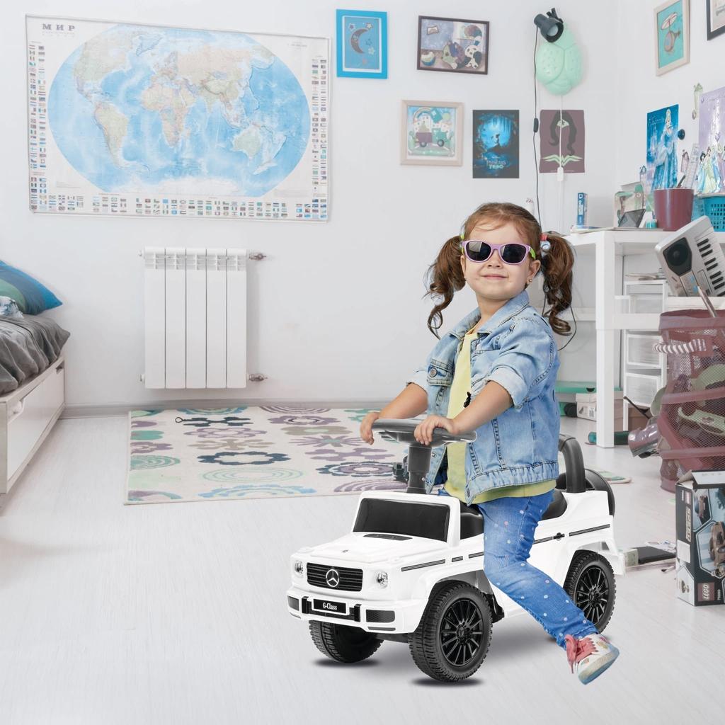 Draisienne Pousseur Déambulateur Pour Enfants Mercedes Benz Classe G Blanc