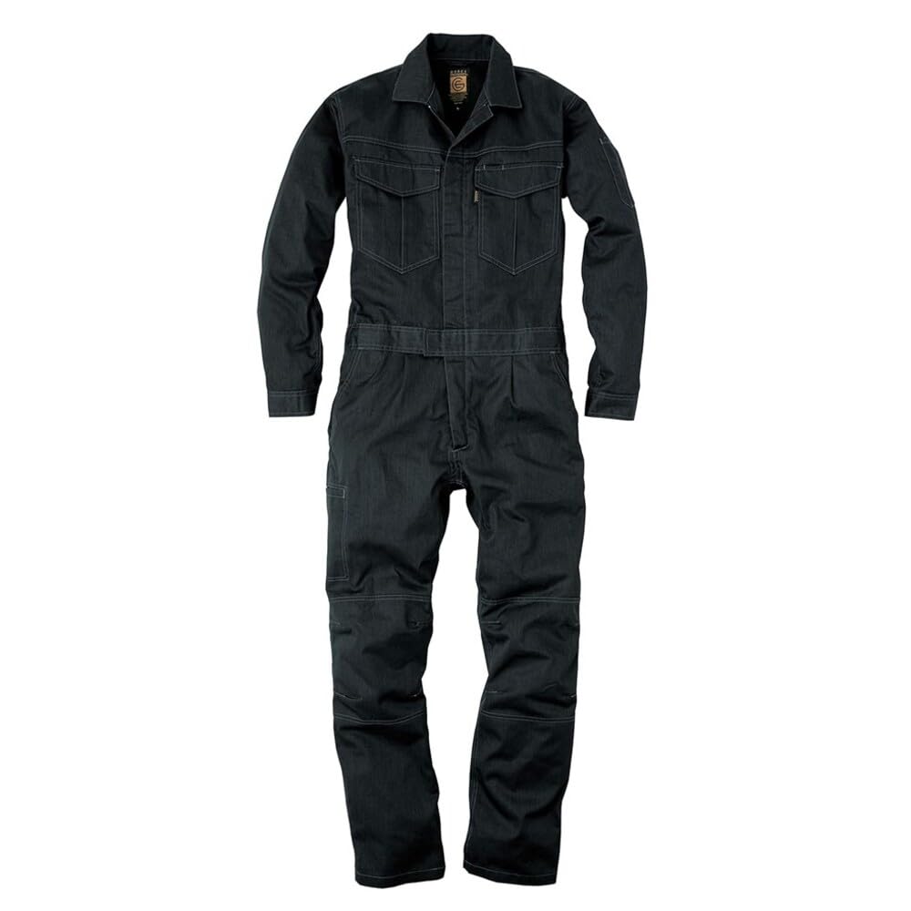 

SK Product GRACE ENGINEERS GE430 26 Heather Black All-Season Melange One-Pleat Long-Sleeve Coveralls LL